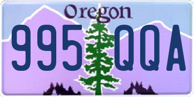 OR license plate 995QQA