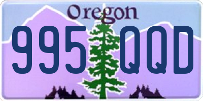 OR license plate 995QQD