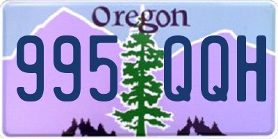 OR license plate 995QQH