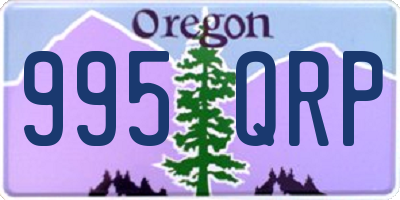 OR license plate 995QRP