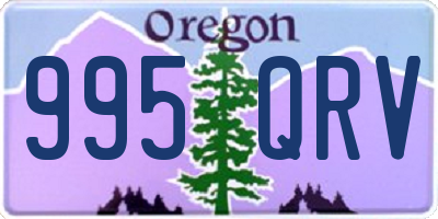 OR license plate 995QRV