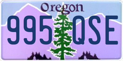 OR license plate 995QSE