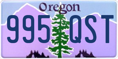 OR license plate 995QST