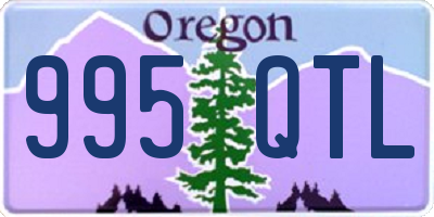 OR license plate 995QTL