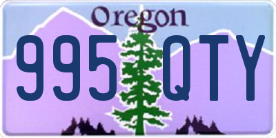 OR license plate 995QTY