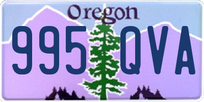 OR license plate 995QVA