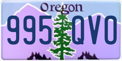 OR license plate 995QVO