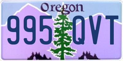 OR license plate 995QVT