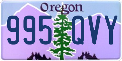 OR license plate 995QVY
