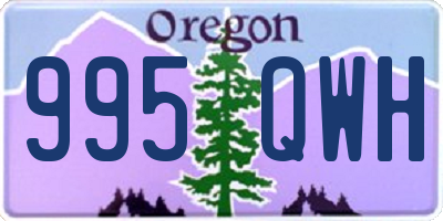 OR license plate 995QWH