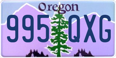 OR license plate 995QXG