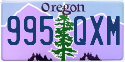 OR license plate 995QXM
