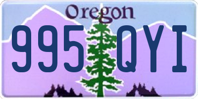 OR license plate 995QYI