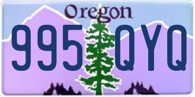 OR license plate 995QYQ