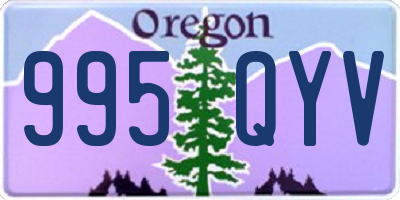 OR license plate 995QYV