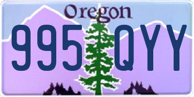 OR license plate 995QYY