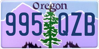 OR license plate 995QZB