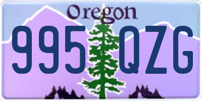 OR license plate 995QZG