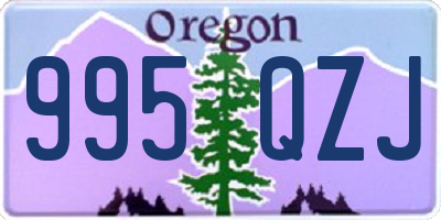 OR license plate 995QZJ