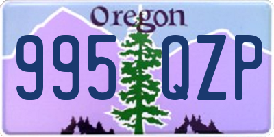OR license plate 995QZP
