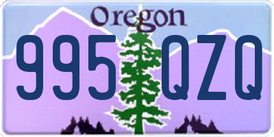 OR license plate 995QZQ