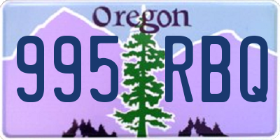 OR license plate 995RBQ