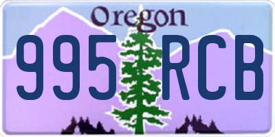 OR license plate 995RCB