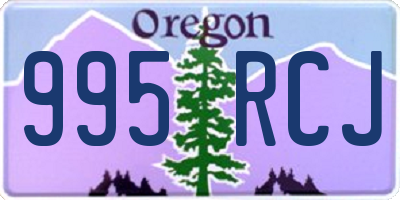 OR license plate 995RCJ