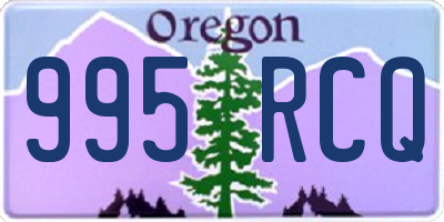 OR license plate 995RCQ