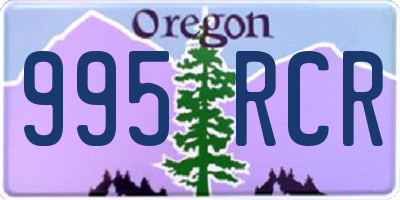OR license plate 995RCR