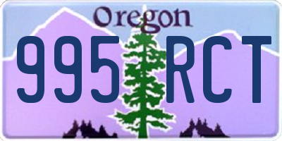 OR license plate 995RCT