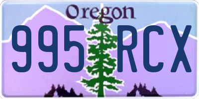 OR license plate 995RCX