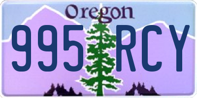 OR license plate 995RCY