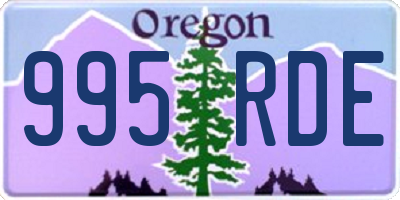 OR license plate 995RDE
