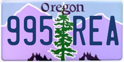 OR license plate 995REA