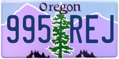 OR license plate 995REJ