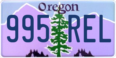 OR license plate 995REL