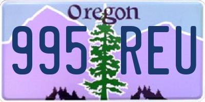 OR license plate 995REU