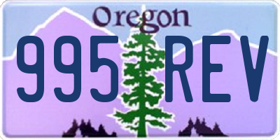 OR license plate 995REV