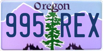OR license plate 995REX