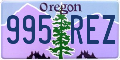 OR license plate 995REZ