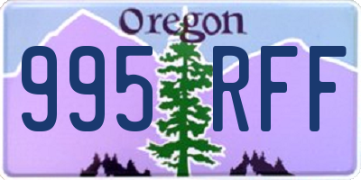 OR license plate 995RFF
