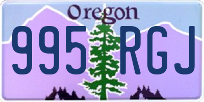 OR license plate 995RGJ