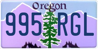 OR license plate 995RGL