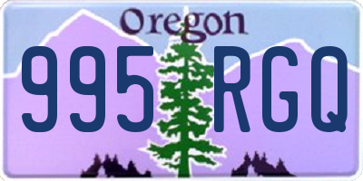 OR license plate 995RGQ