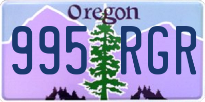OR license plate 995RGR