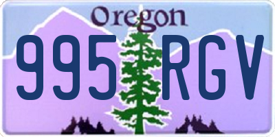 OR license plate 995RGV