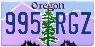 OR license plate 995RGZ