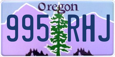 OR license plate 995RHJ