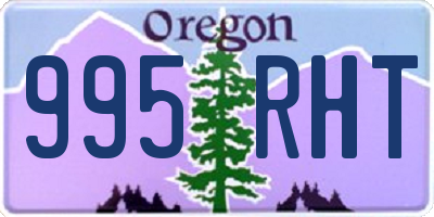 OR license plate 995RHT